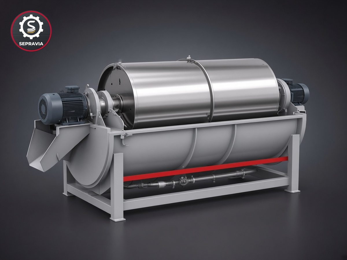 Separator Magnetik Drum Basah